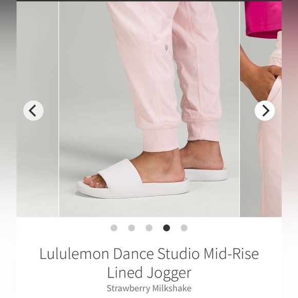 Lululemon Dance Studio Lined Jogger in Strawberry Milkshake Size 12 - Picture 4 of 6